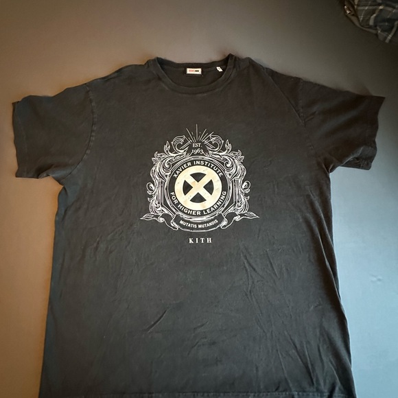 Kith x Marvek x X-Men Vintage Xavier Institute Tee Black Size XL - Picture 2 of 2